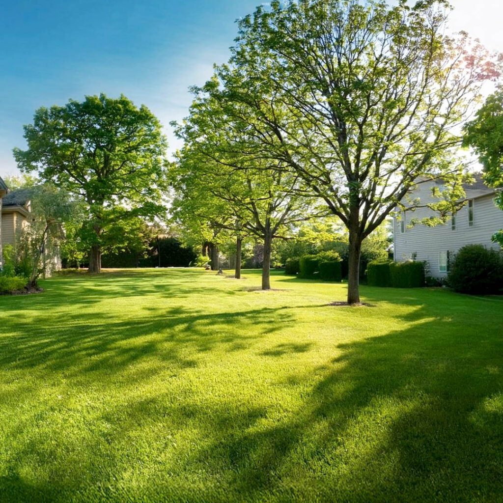 Tree Trimming in backyard of home